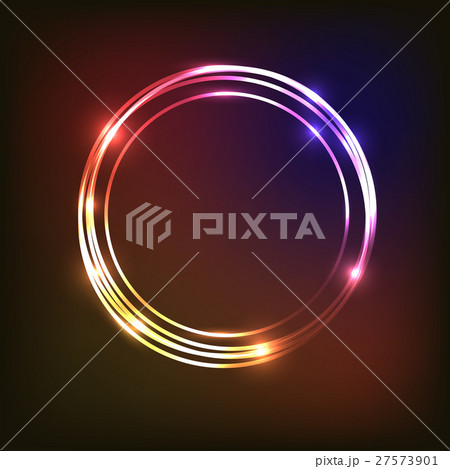 Abstract neon background with circles 27573901