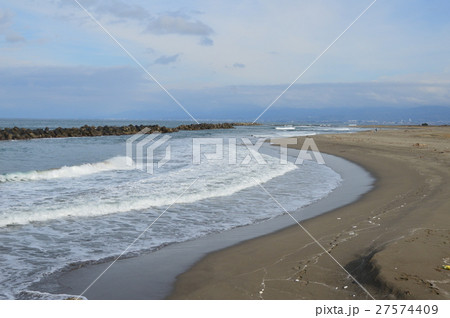 波打ち際（岩瀬浜海水浴場／富山県富山市岩瀬） 27574409