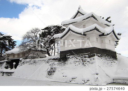 新発田城　冬景色 27574640
