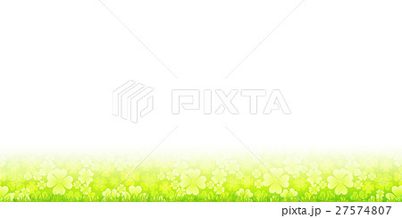 クローバー 草 緑 背景 のイラスト素材