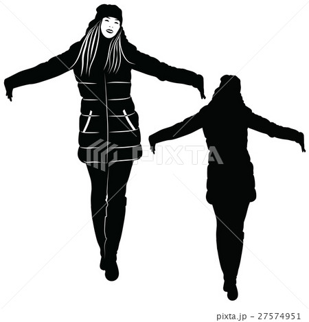 Silhouette of woman standing 27574951