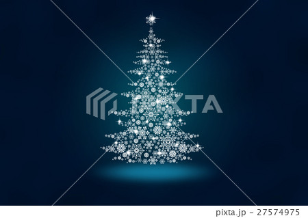Christmas tree from snowflakes 27574975