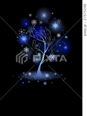 tree with snowflakes tree with snowflakes 27575298