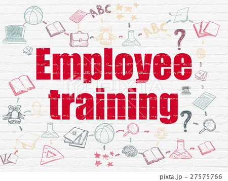 Education concept: Employee Training on wall Education concept: Employee Training on wall 27575766