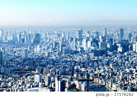 東京スカイツリーからの眺め(南西) 東京スカイツリーからの眺め(南西) 27576262