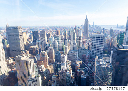 Manhattan with Empire State Building panorama 27578147