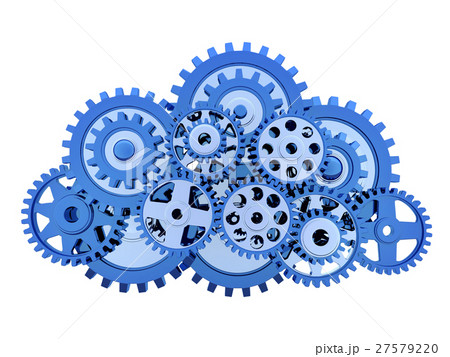 Abstract cloud storage of gear 27579220
