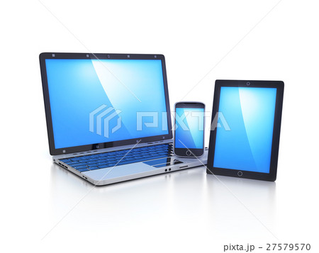 Laptop, phone and PDA 27579570