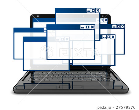 Laptop and windowsのイラスト素材 [27579576] - PIXTA