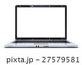 Laptop isolated and empty white screen 27579581