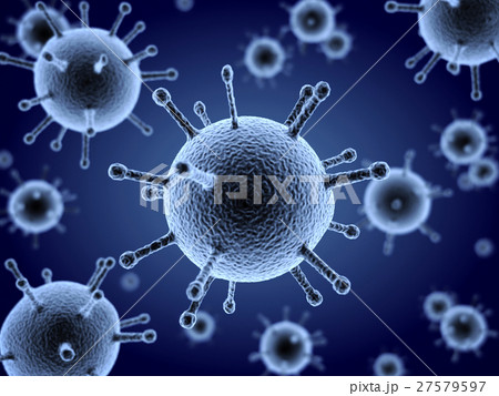 Many virus blue Many virus blue 27579597