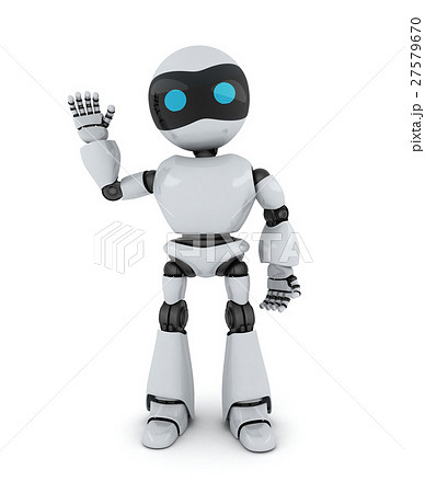 Robot and sign hi 27579670