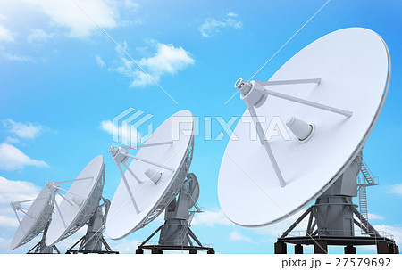 Row radar and blue sky 27579692