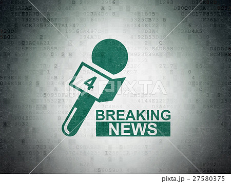 News concept: Breaking News And Microphone on 27580375