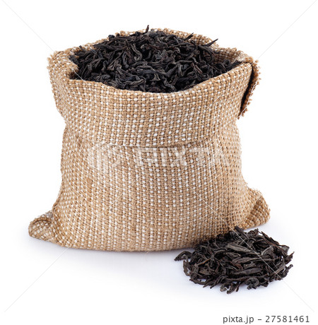 Dry leaves of tea isolated on white Dry leaves of tea isolated on white 27581461