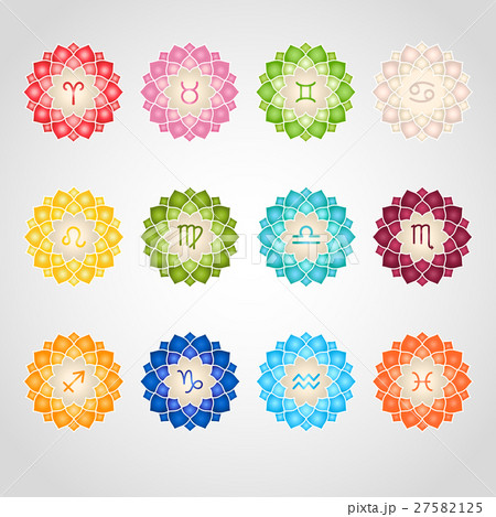 Zodiac signs icons 27582125
