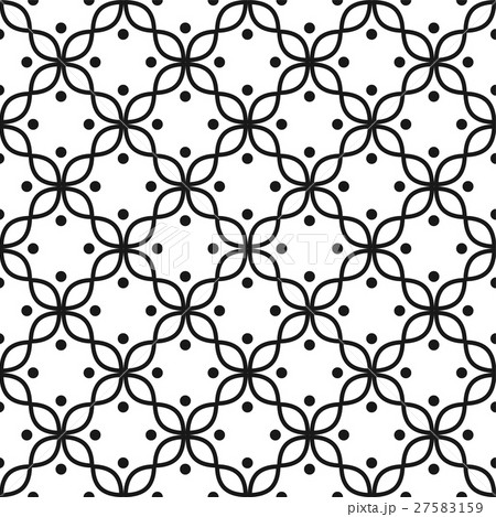 Black and white seamless vector pattern. 27583159