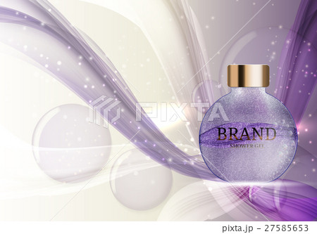 Shower Gel Bottle Template for Ads or Magazine 27585653
