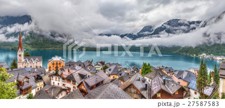 Panorama of Hallstatt village Panorama of Hallstatt village 27587583