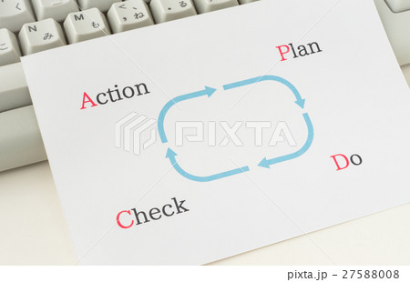 PDCAサイクル　戦略　マネージメント　ビジネス 27588008