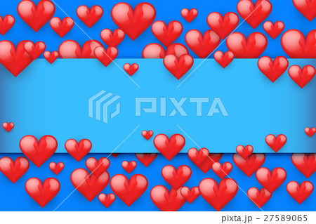 Red Romantic Hearts Background 27589065