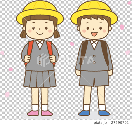 小學和花瓣的一年級學生 小學和花瓣的一年級學生 27590791