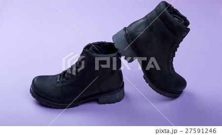 Winter boots isolated on background 27591246