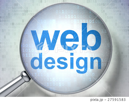 Web development concept: Web Design with optical 27591583