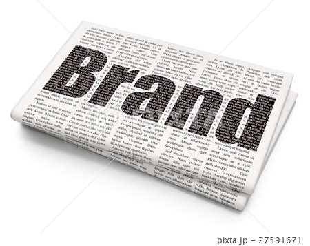 Marketing concept: Brand on Newspaper background 27591671