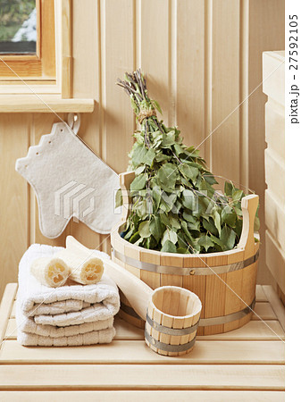 Detail of sauna interior Detail of sauna interior 27592105