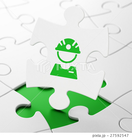 Manufacuring concept: Factory Worker on puzzle 27592547