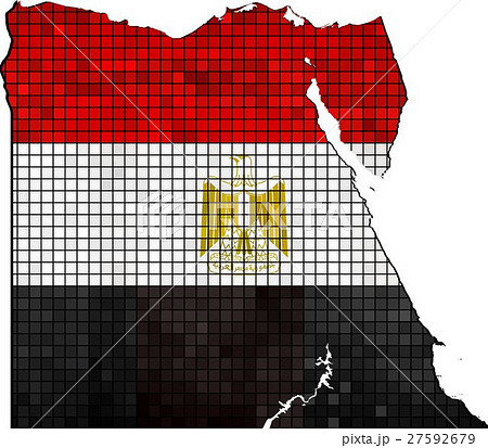 Egypt map with flag inside 27592679