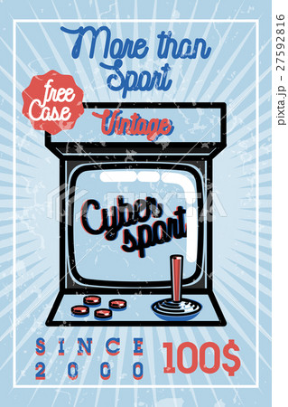 Color vintage cyber sport banner Color vintage cyber sport banner 27592816