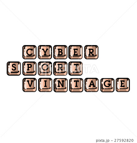 Color vintage cyber sport banner 27592820