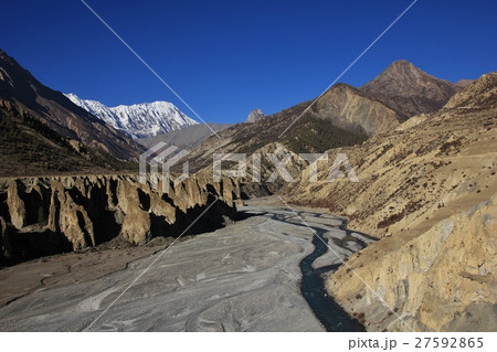 Marsyangdi river and Tilicho Peak Marsyangdi river and Tilicho Peak 27592865