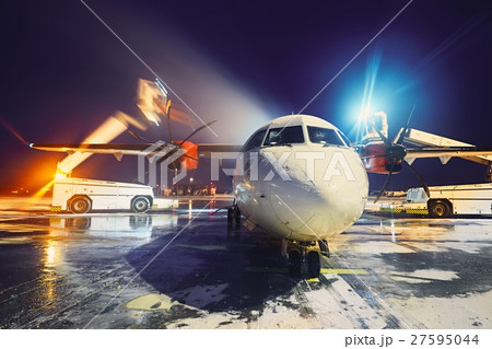 Deicing of the airplane 27595044