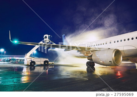 Deicing of the airplane 27595069