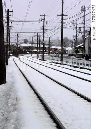 雪の朝のレール道―2 雪の朝のレール道―2 27597473