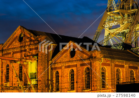 万田坑のライトアップ 27598140