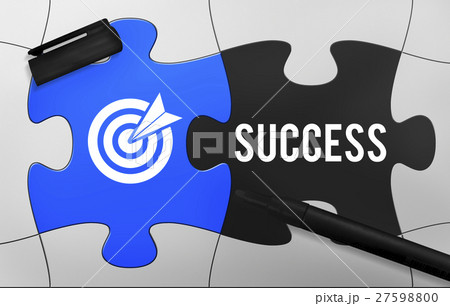 Achievement Success Goals Target Jigsaw Puzzle Concept Achievement Success Goals Target Jigsaw Puzzle Concept 27598800