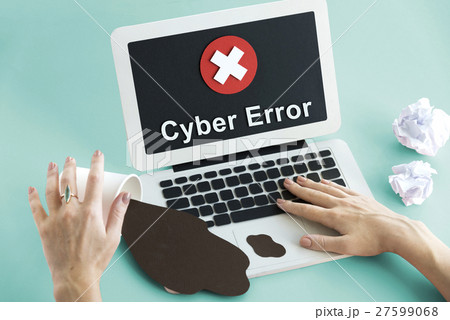 Unsecured Unavailable Spyware Crash Denied Concept 27599068