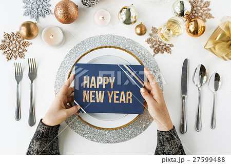 Christmas New Year Celebration Decorations Concept 27599488