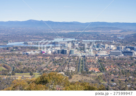 Aerial view of downtown Canberra, Australia Aerial view of downtown Canberra, Australia 27599947