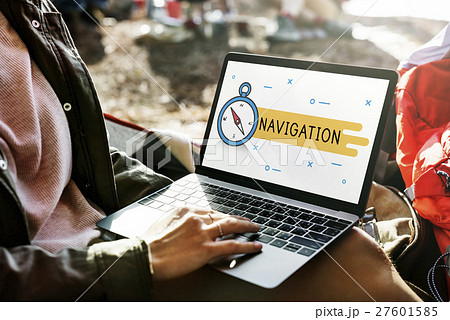 Destination Navigation Compass Graphic Concept 27601585