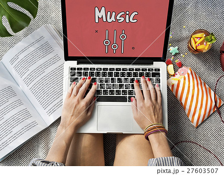 Multimedia Music Broadcast Technology Concept Multimedia Music Broadcast Technology Concept 27603507