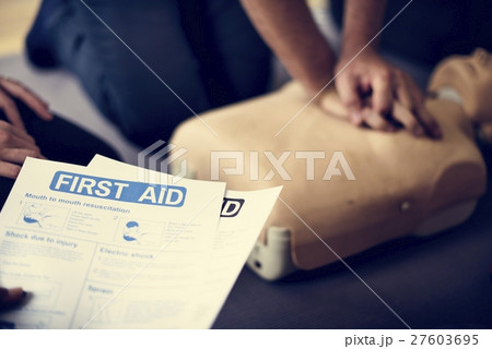 CPR First Aid Training Concept CPR First Aid Training Concept 27603695