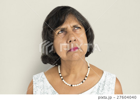 Mature Lady Frowning Studio Concept Mature Lady Frowning Studio Concept 27604040