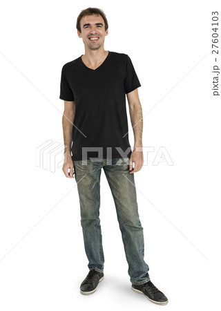 Man Cheerful Smiling Portrait Concept 27604103