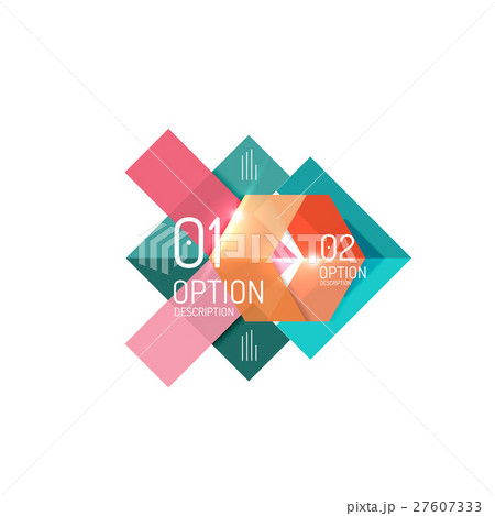 Geometric abstract composition with text and 27607333