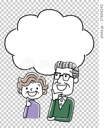 Senior couple: I look up at the top with a smile, I think, I think Senior couple: I look up at the top with a smile, I think, I think 27608343